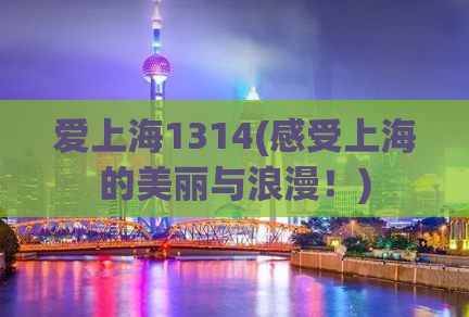 爱上海1314(感受上海的美丽与浪漫！)